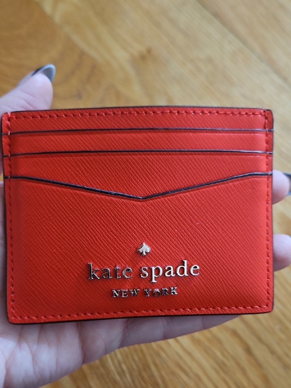 Kate Spade Red Leather Card Holder